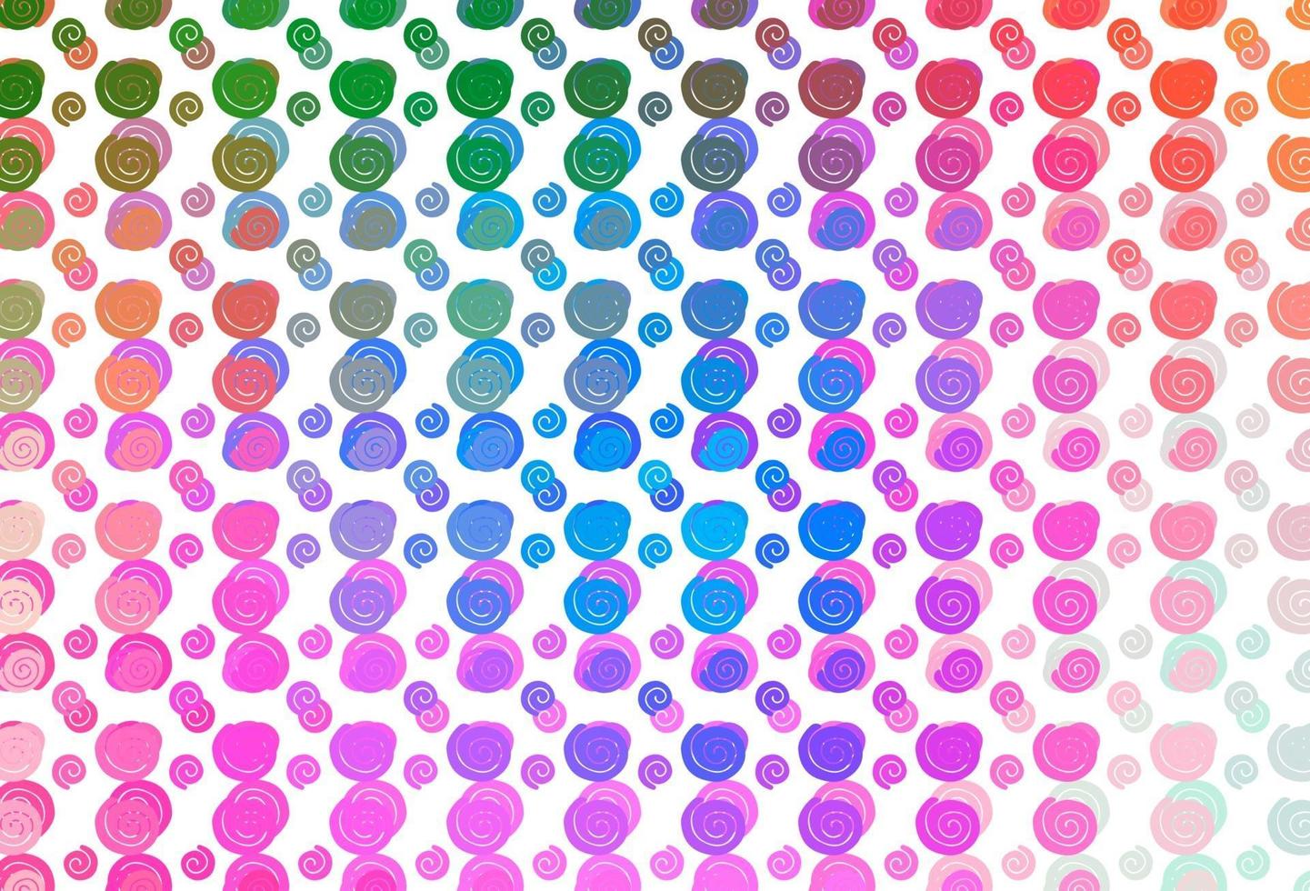 Fondo de vector de arco iris multicolor claro con formas líquidas.