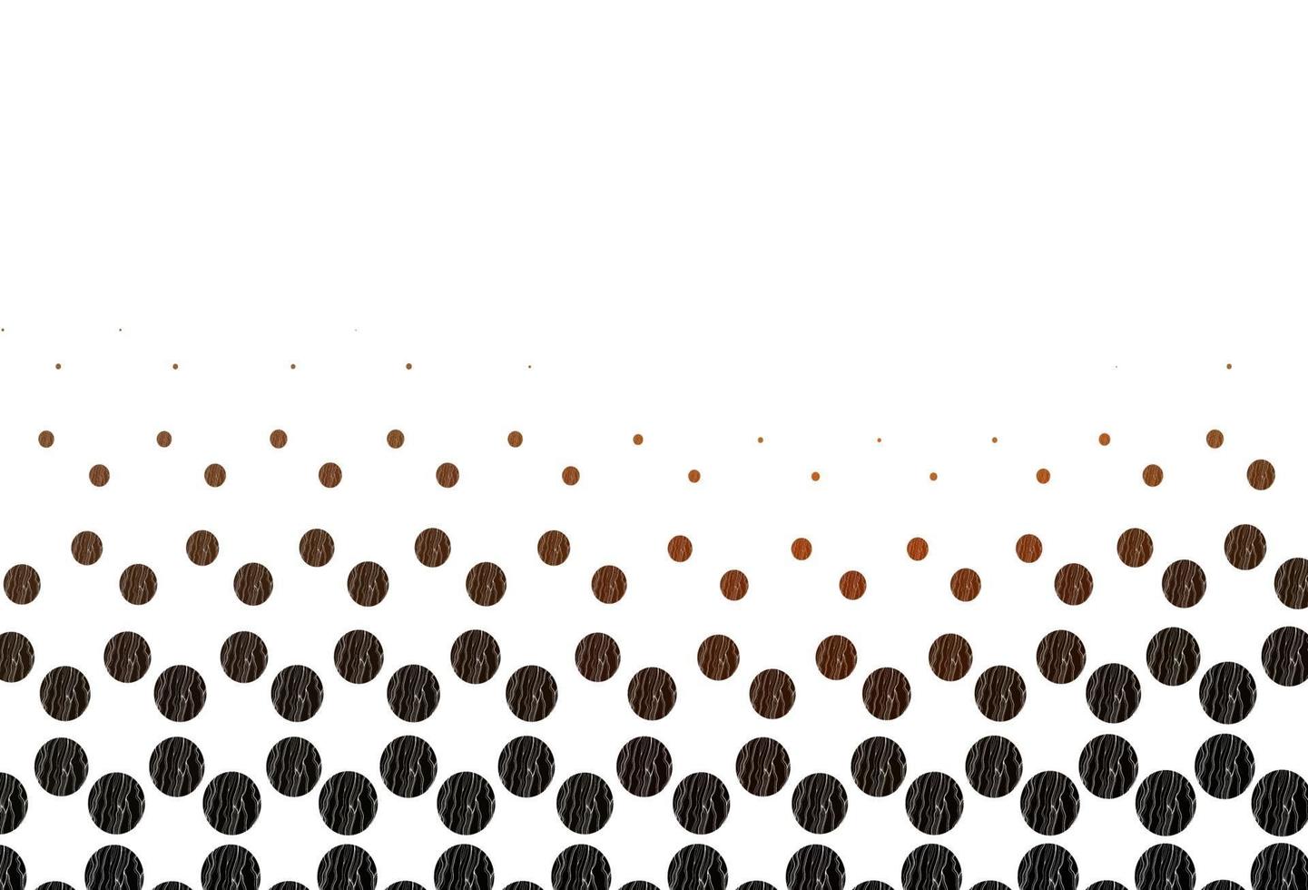 Light orange vector background with bubbles.