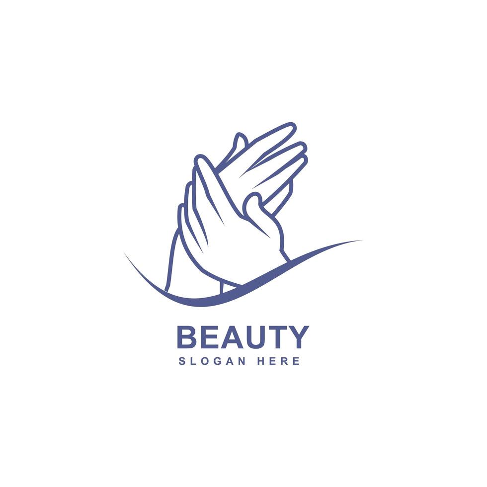 Beauty logo template design vector icon illustration.