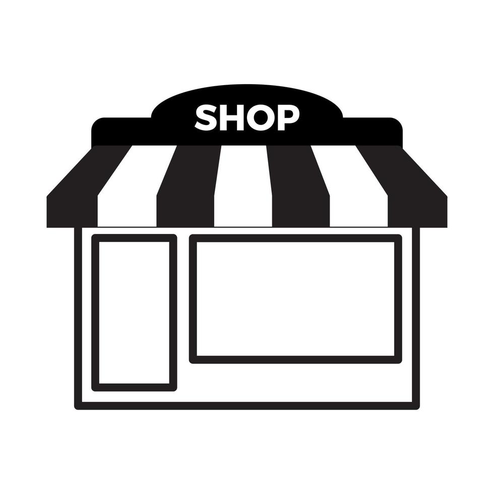 Shopping Store or market icon vector