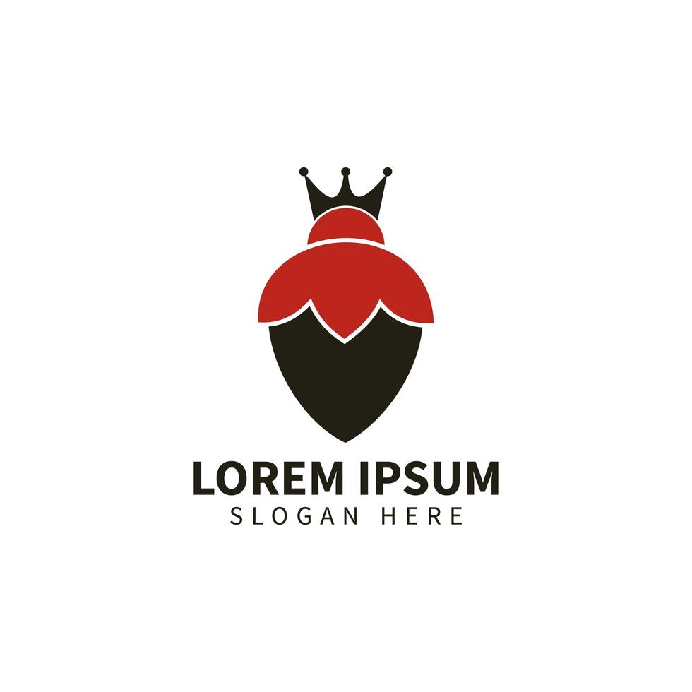 King of bees logo template design vector illustration.