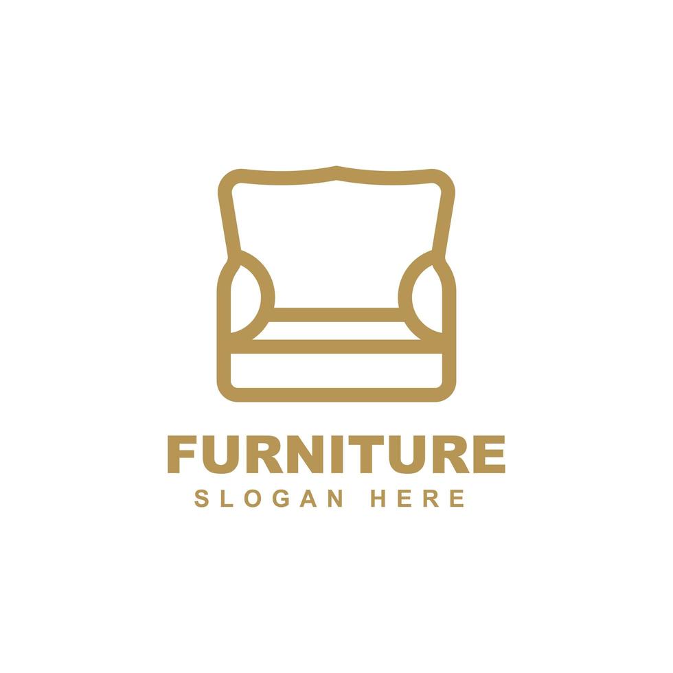 Furniture logo template design vector icon illustration.