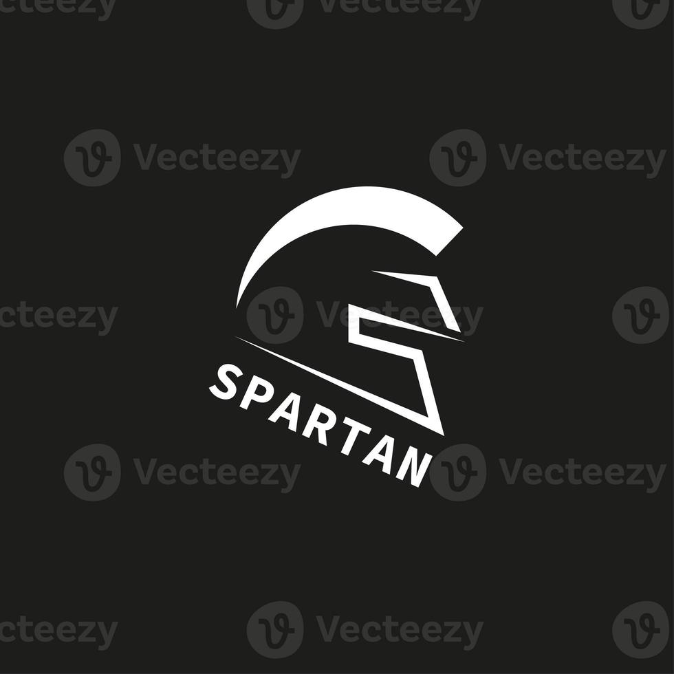 Ilustración de vector de diseño de plantilla de logotipo espartano foto