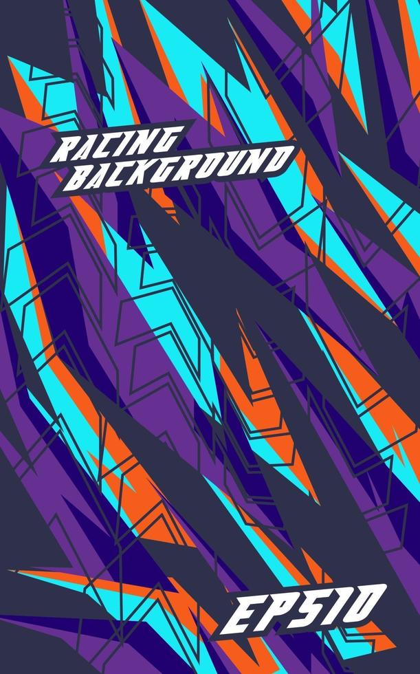 Abstract geometric background for sports, t-shirt, racing car livery. vector