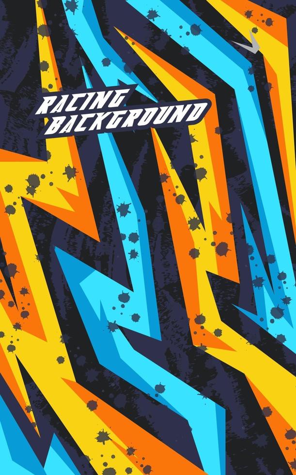 Abstract geometric background for sports, t-shirt, racing car livery. vector
