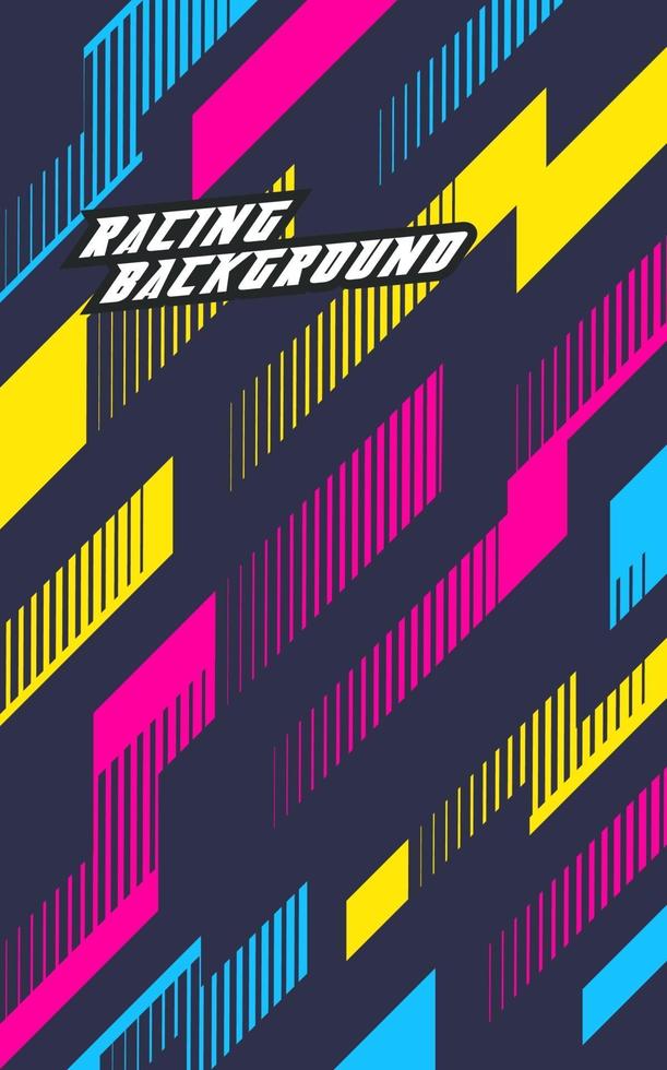 Abstract geometric background for sports, t-shirt, racing car livery. vector