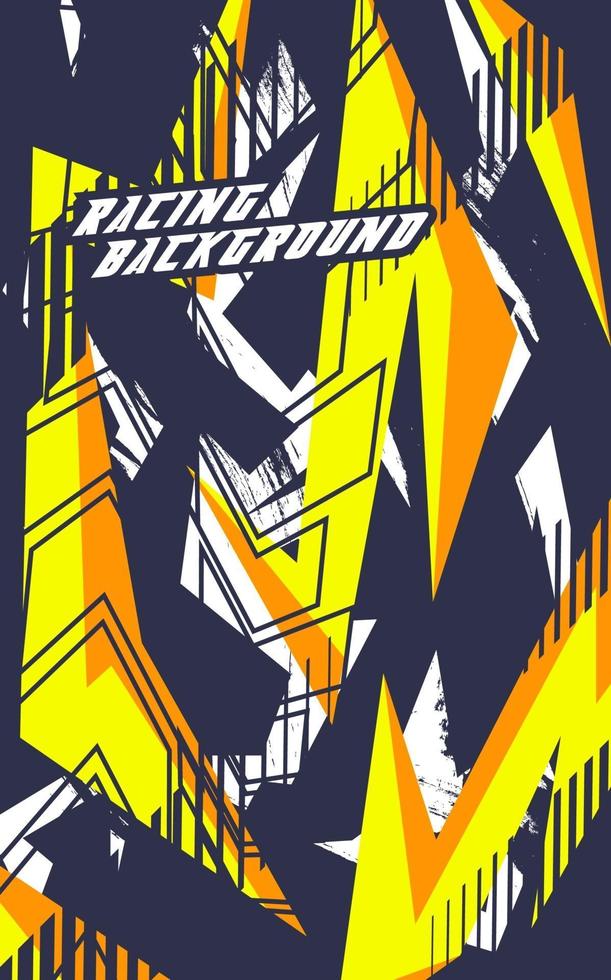 Abstract geometric background for sports, t-shirt, racing car livery. vector