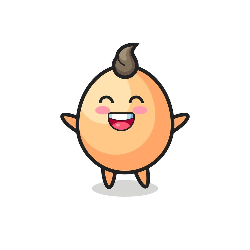 happy baby egg cartoon character 3347470 Vector Art at Vecteezy