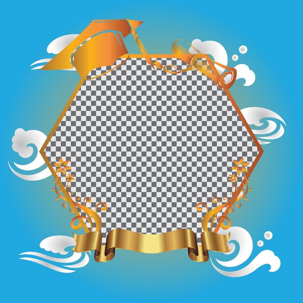 graduation twibbon congratulations on graduation vector
