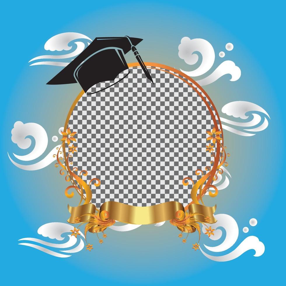 graduation twibbon congratulations on graduation vector