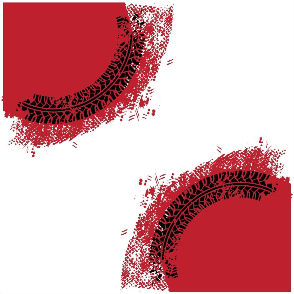 tire tracks vector