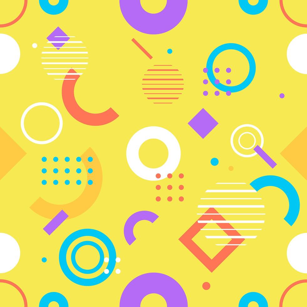 Seamless, geometric pattern, vector with geometric figures.