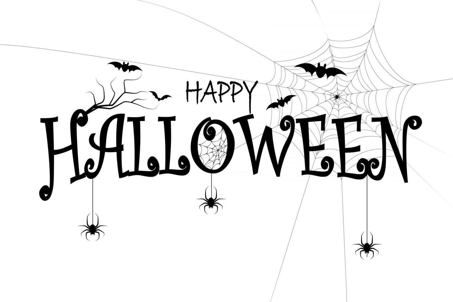 Happy Halloween sale banners or party invitation background vector