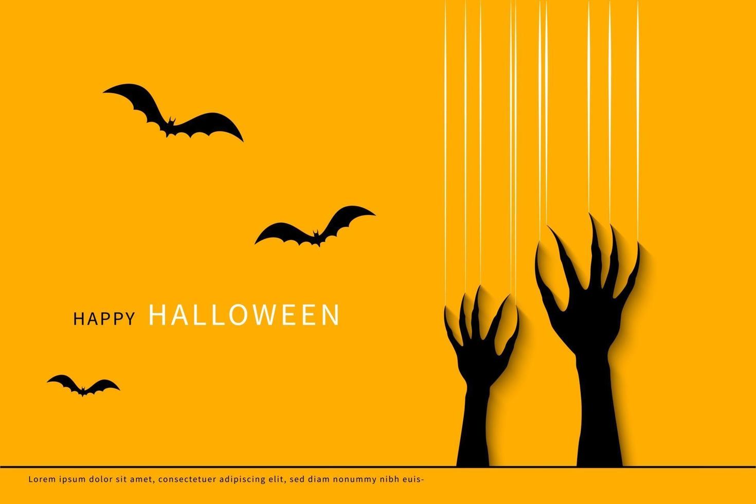 Happy Halloween sale banners or party invitation background. vector