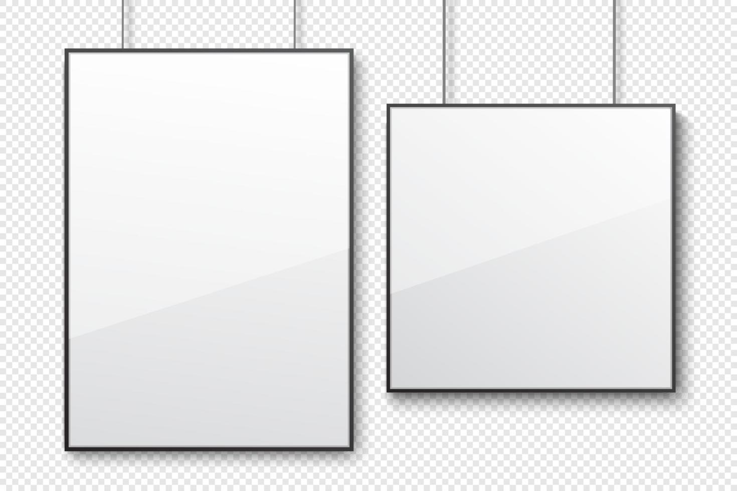 Abstract text box with white frame on clear background vector