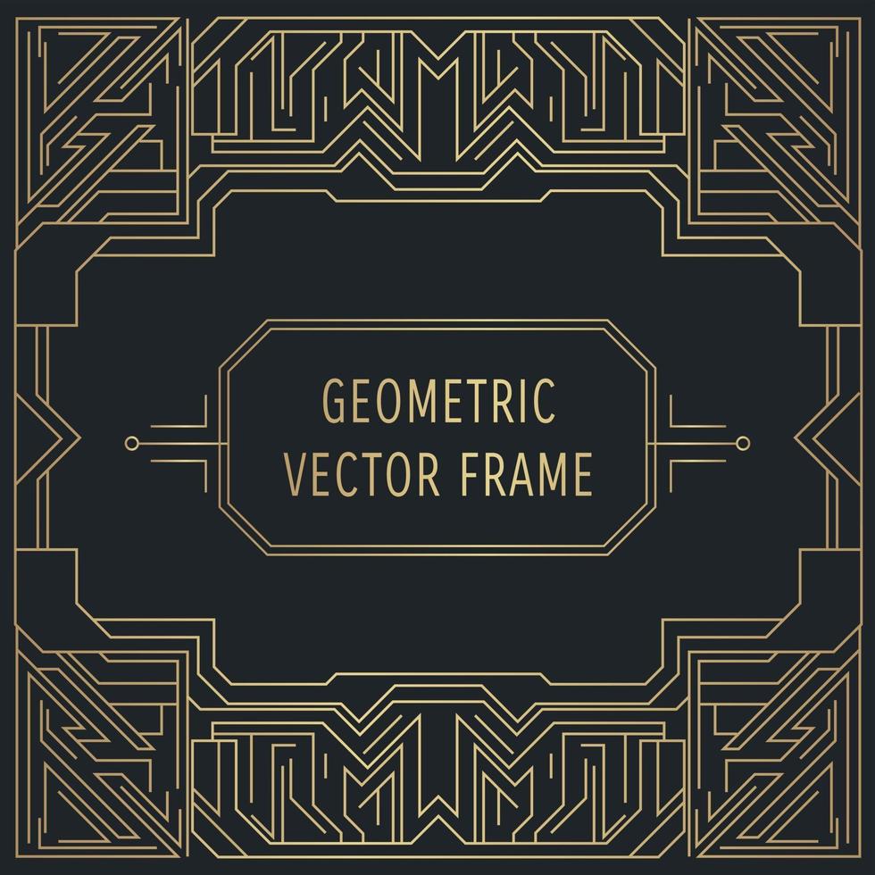 invitación de estilo gatsby en art deco o época nouveau era gángster vector