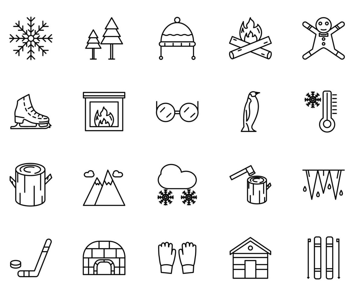 icono de invierno para tu web, ui, ux design vector