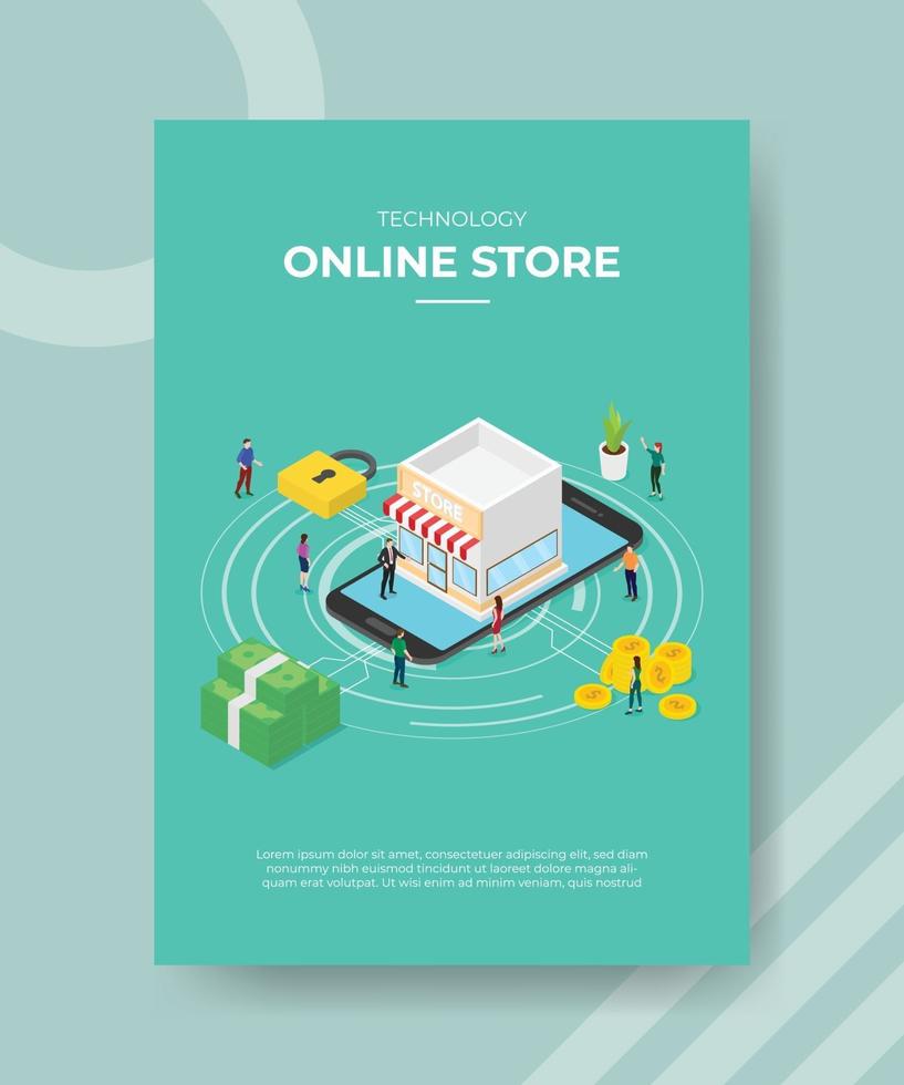 company organization chart people standing on circle shape f vector
