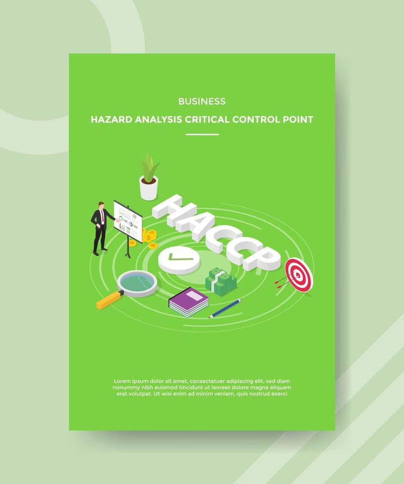 business hazard analysis critical control point men presentation vector