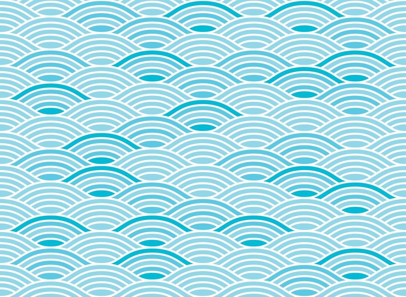 Water wave seamless pattern vector