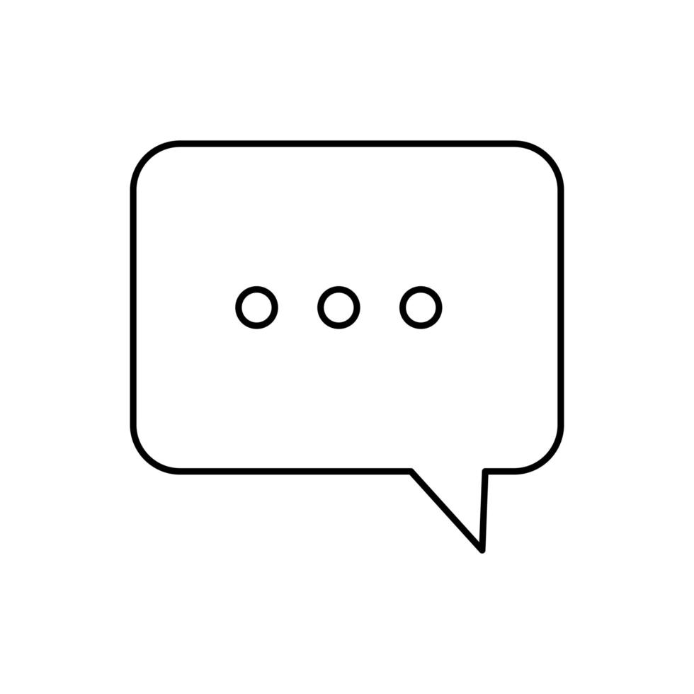 Isolated communication bubble icon vector design