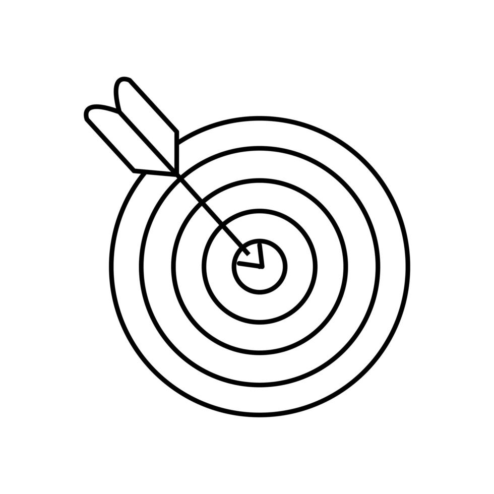 Isolated target icon vector design