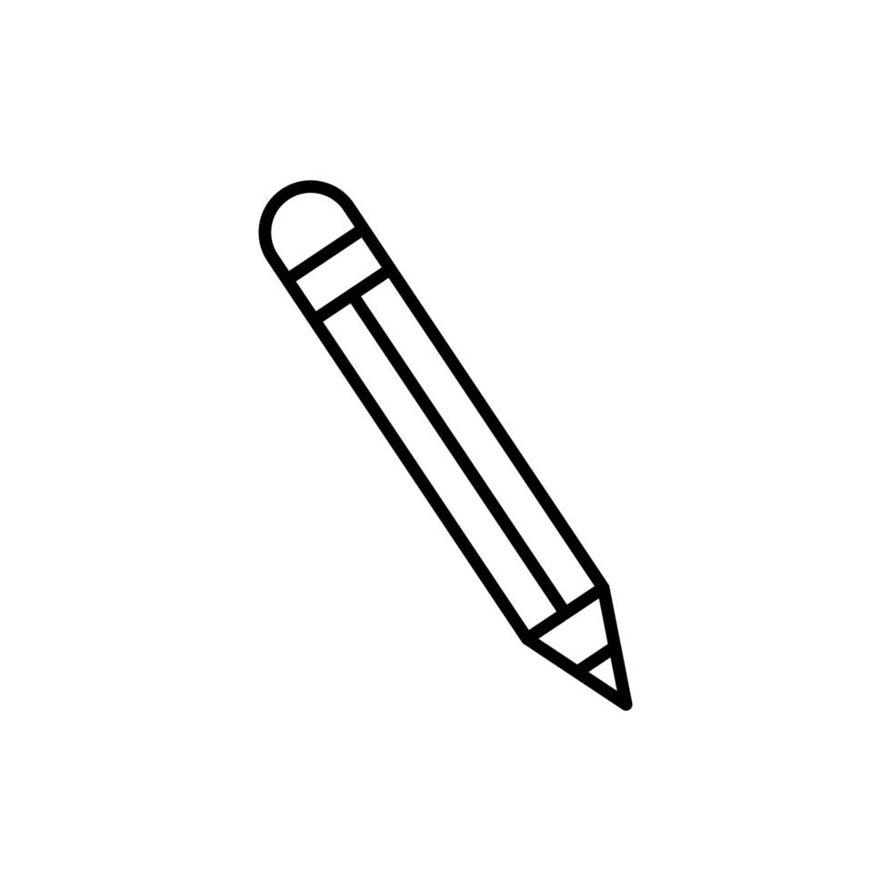 Isolated pencil tool vector design