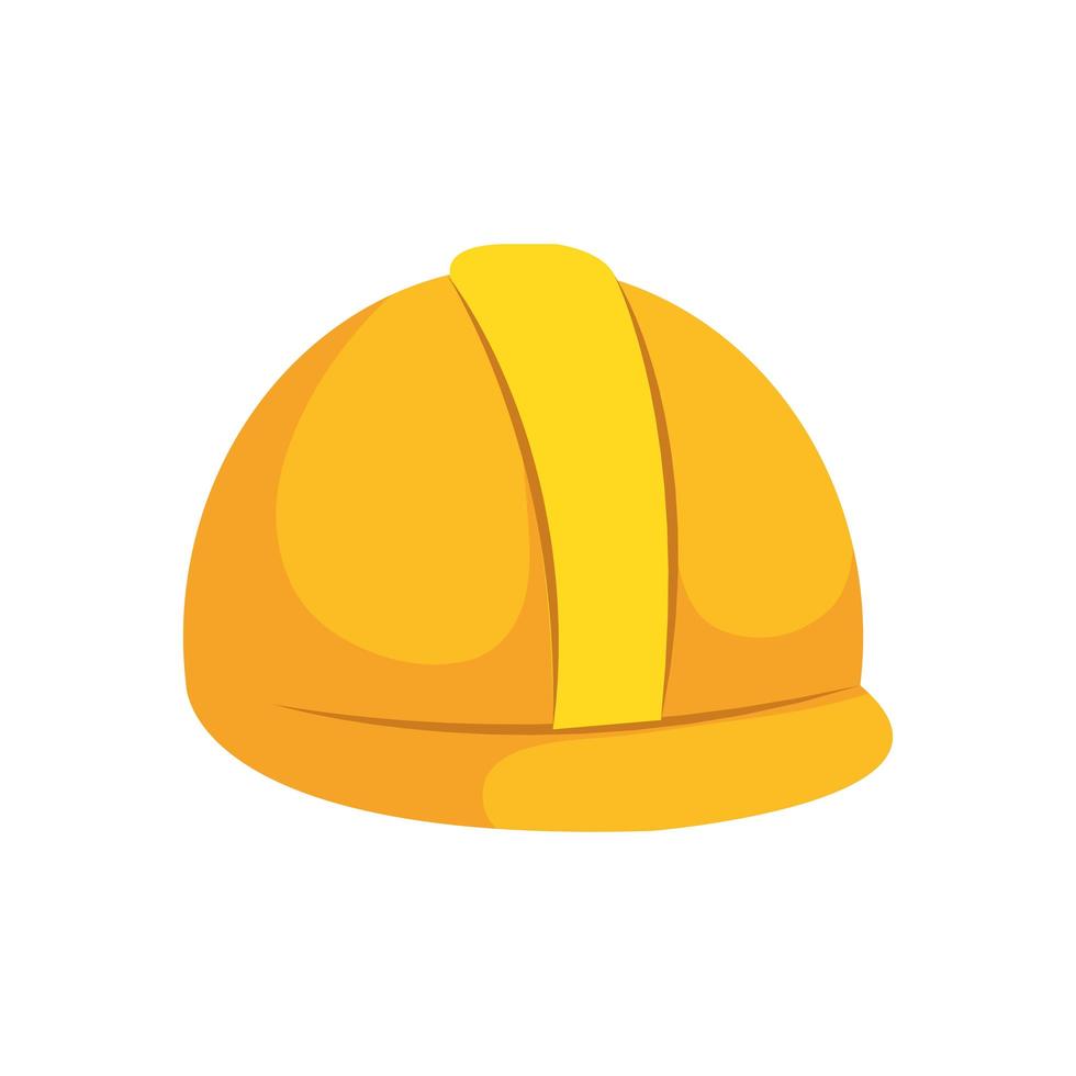 Diseño de vector de casco de construcción aislada