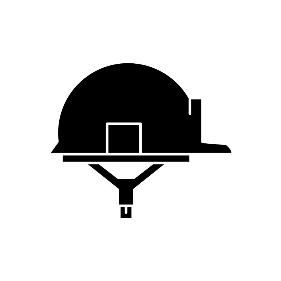 Diseño de vector de casco de construcción aislada