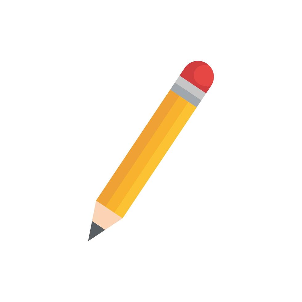 Isolated pencil tool vector design