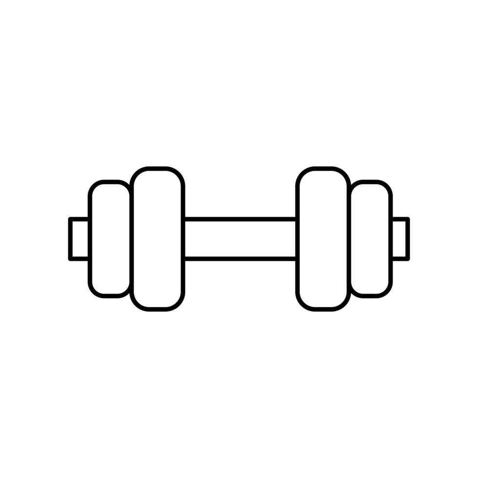 Isolated gym weight vector design