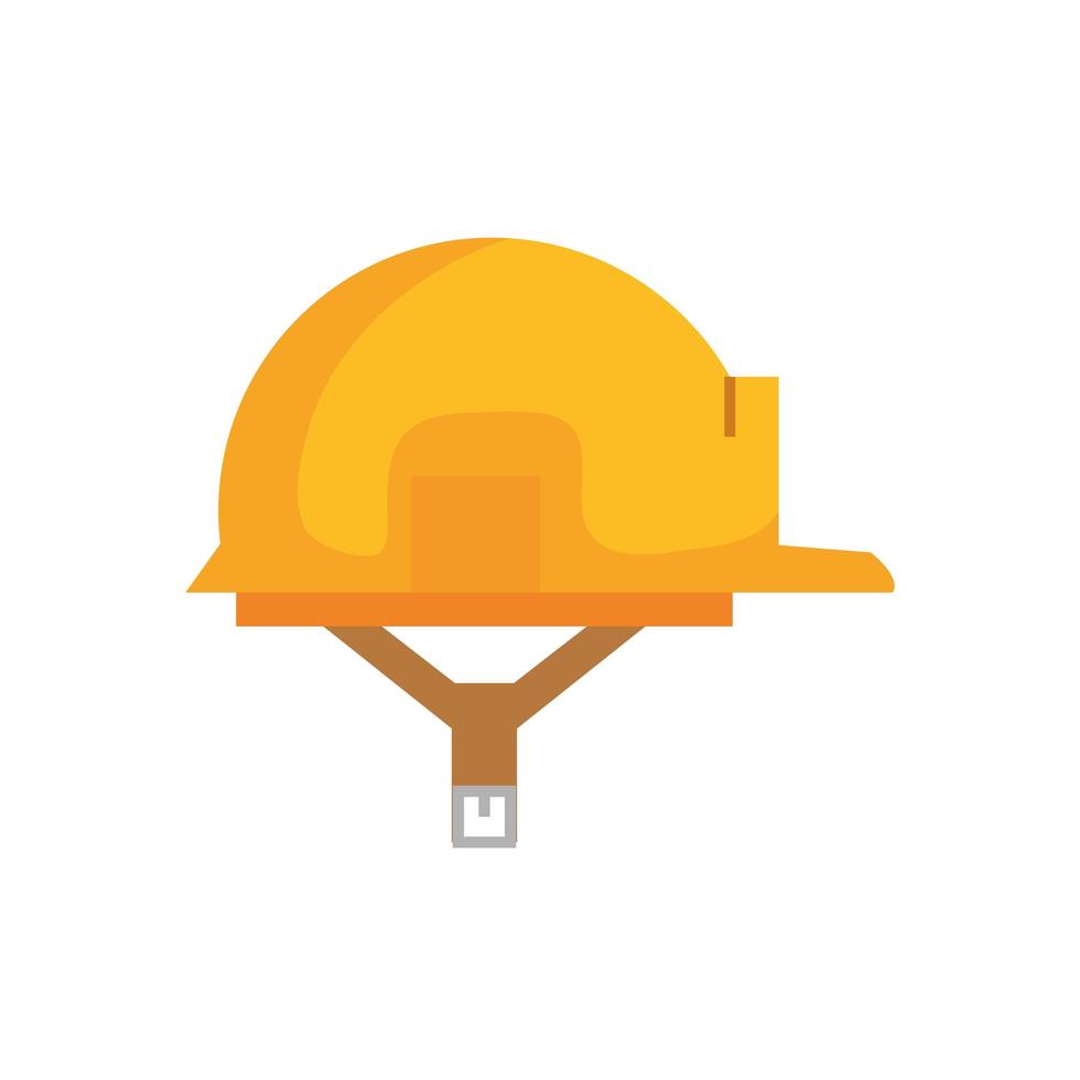 Diseño de vector de casco de construcción aislada