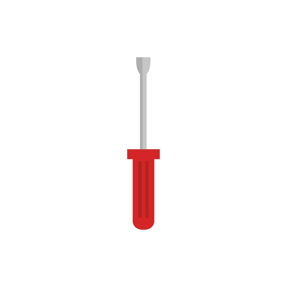 Isolated construction screwdriver vector design