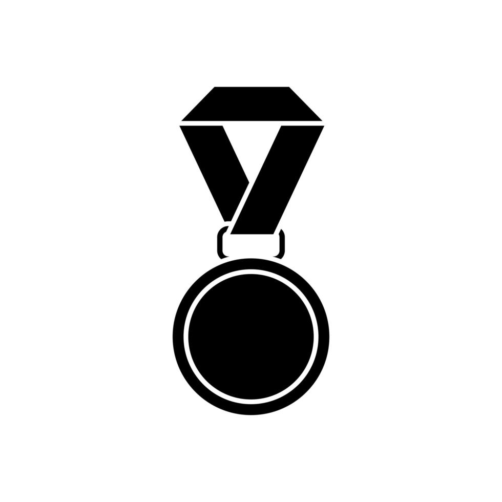 Diseño de vector de icono de medalla aislada