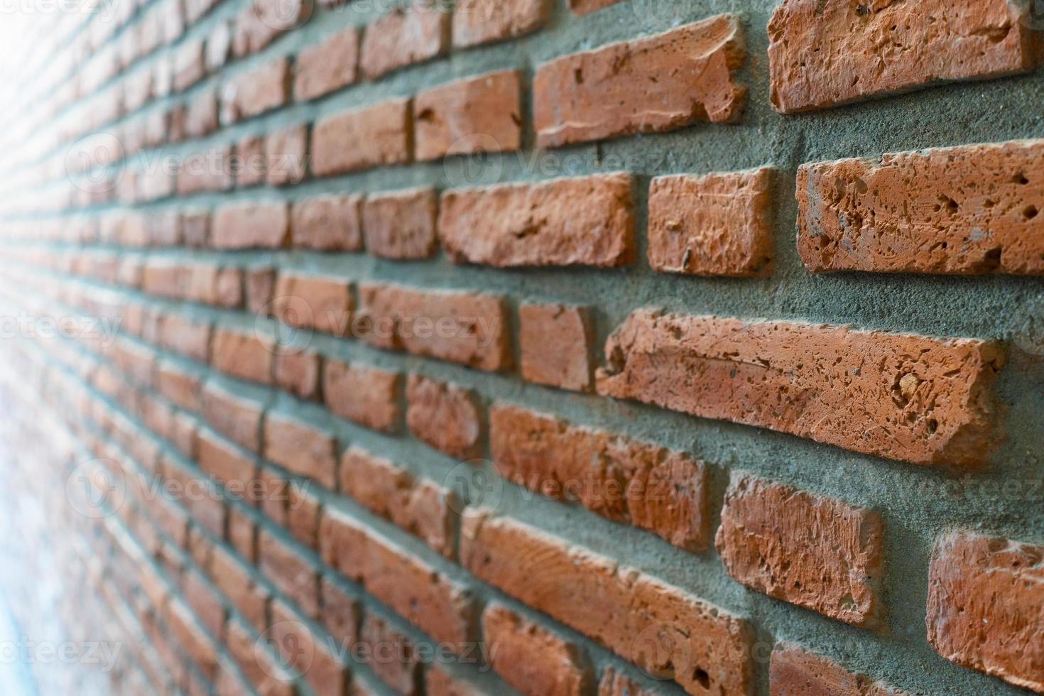 Orange brick wall photo