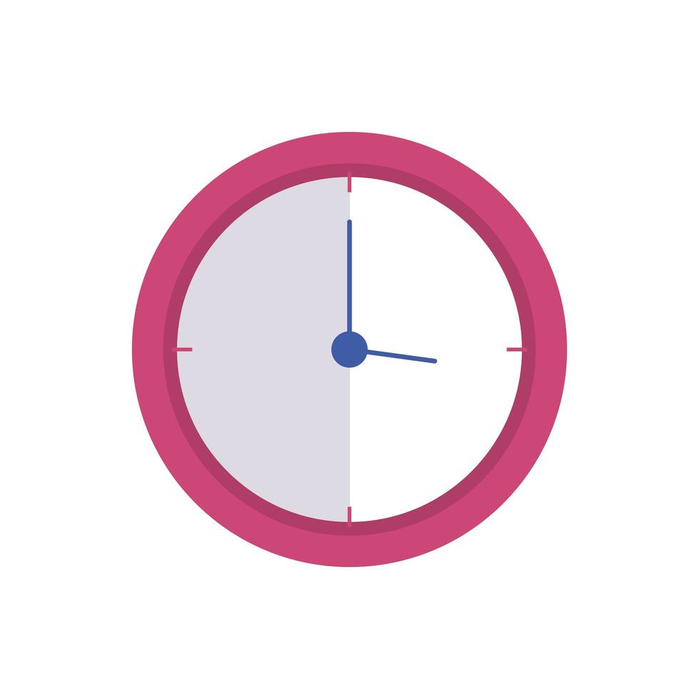 clock wall time isolated icon vector