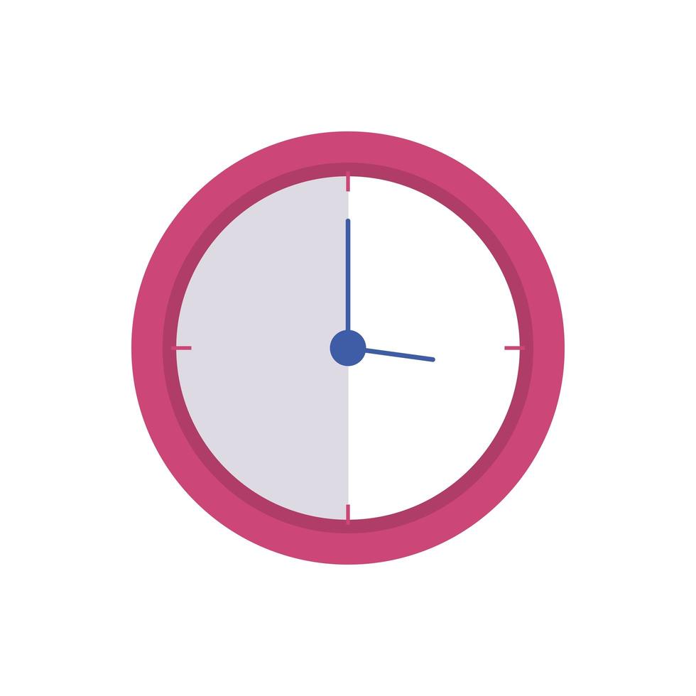 clock wall time isolated icon vector