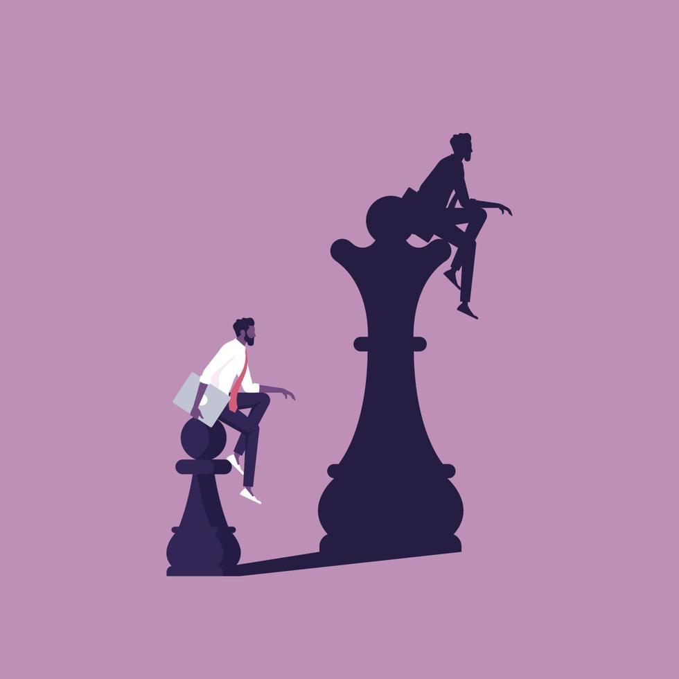 Successful and big dream concept vector