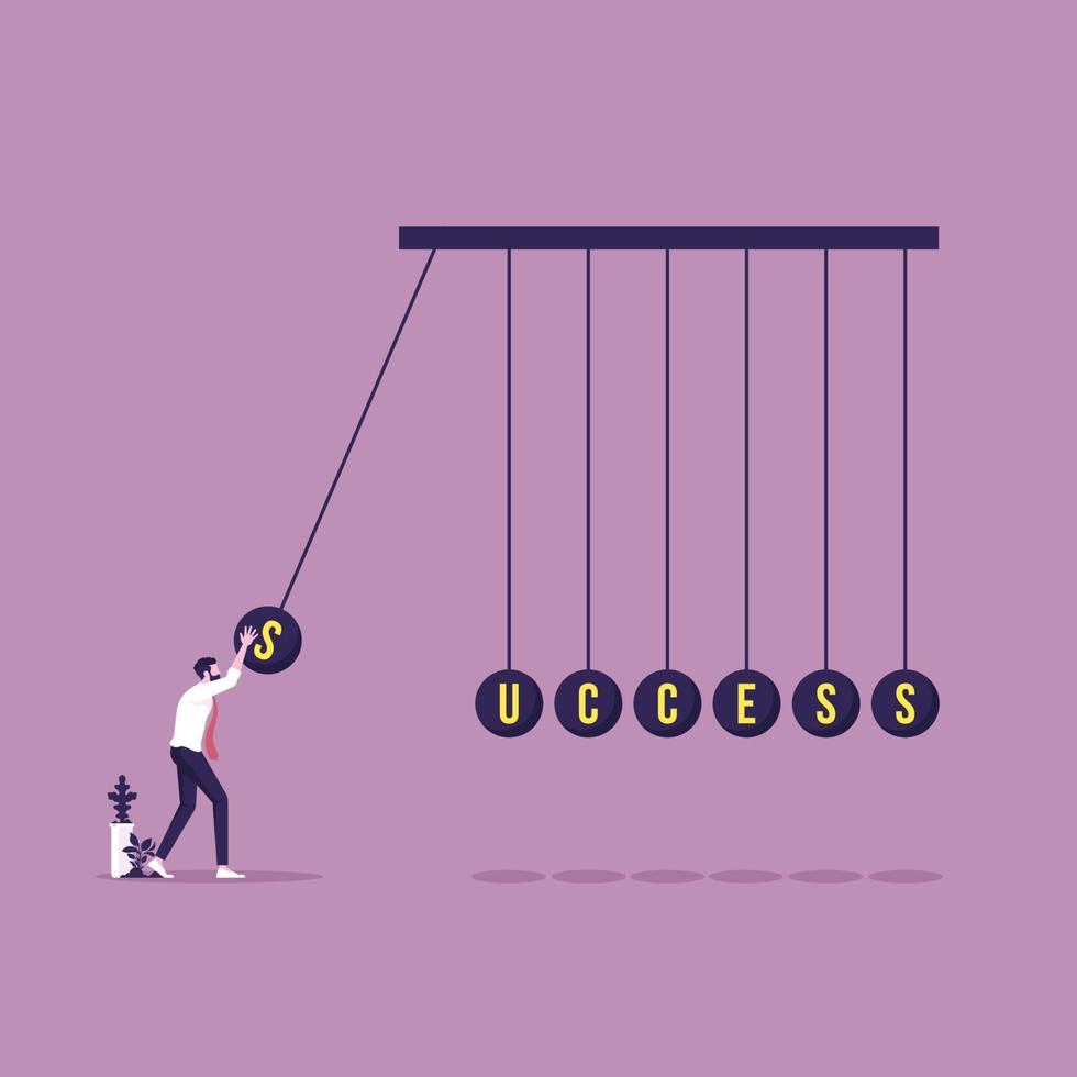 Make impact to success-Goal achievement concept vector