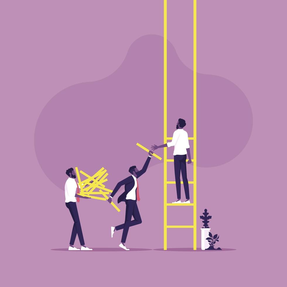 Business teamwork and success vector concept