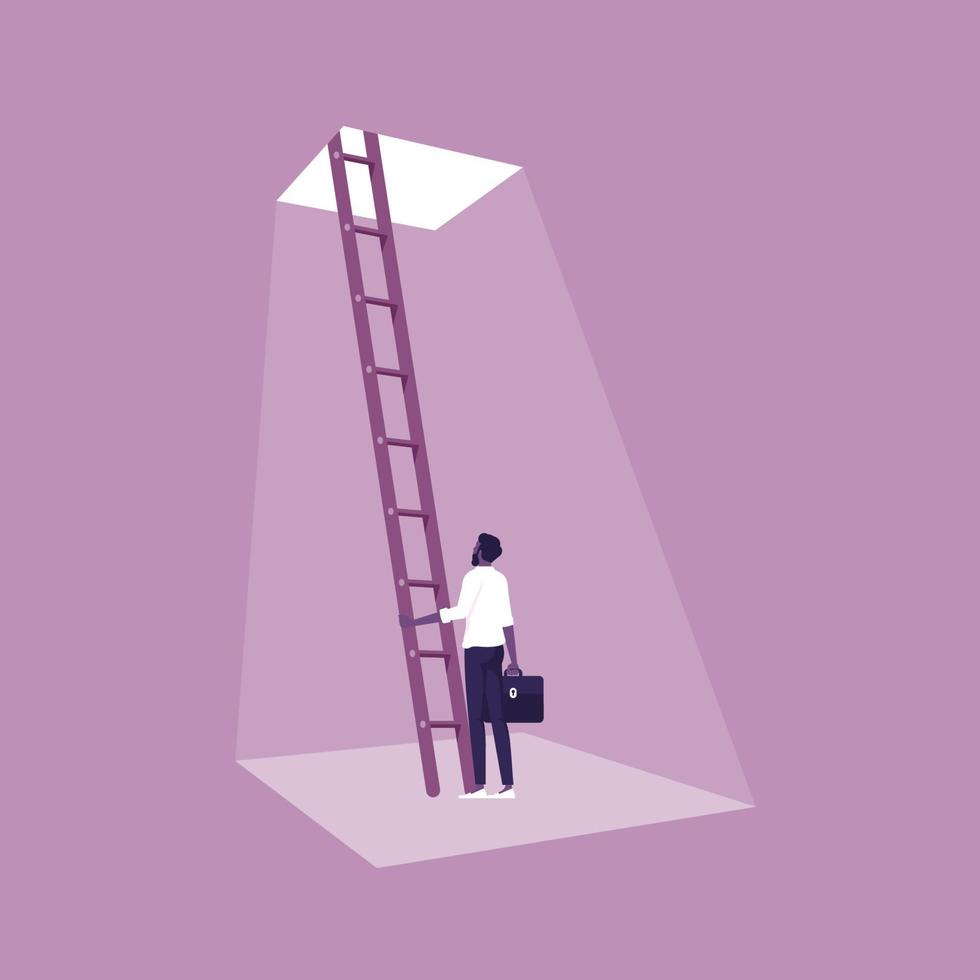 Concept of new opportunities or new life vector