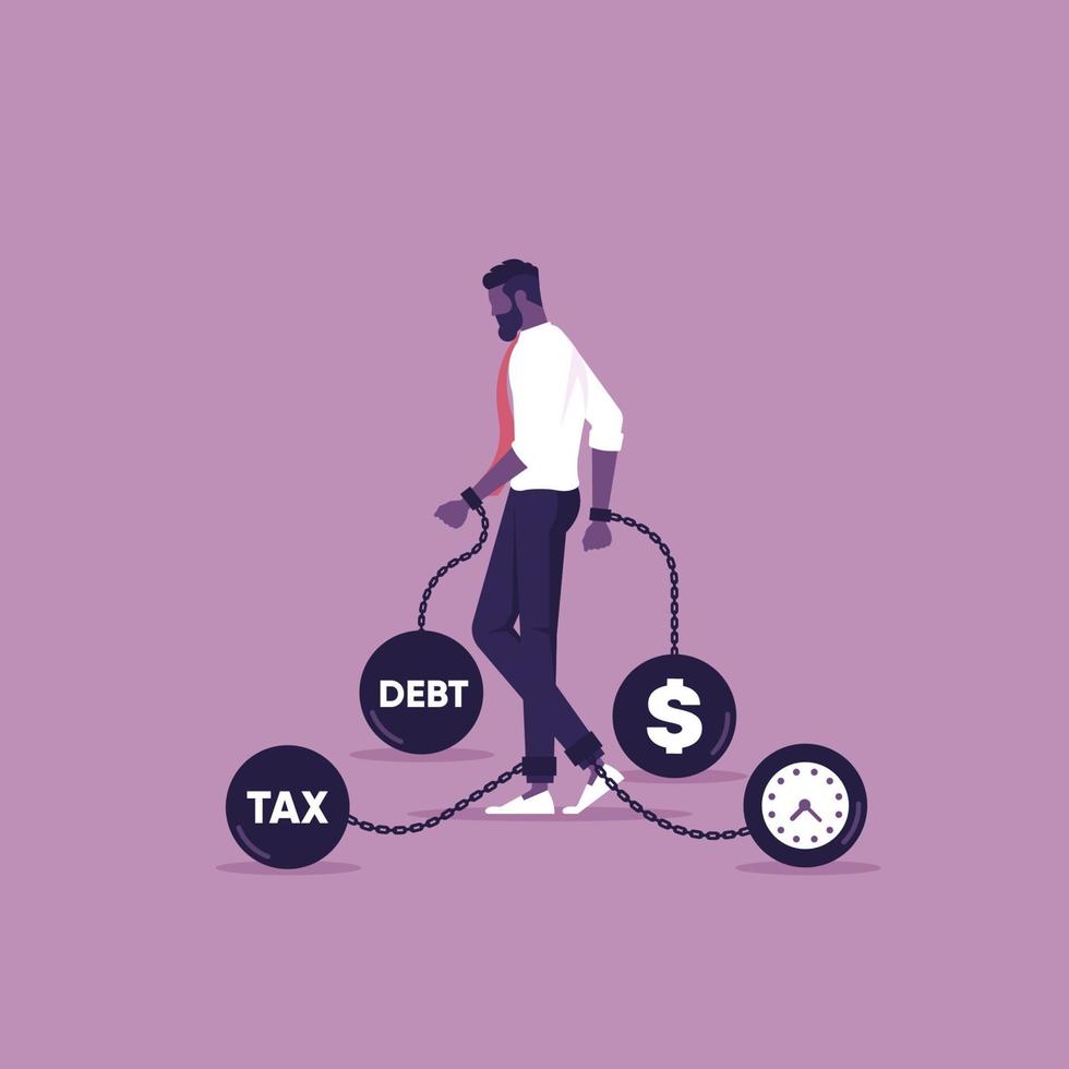 Business financial crisis vector concept