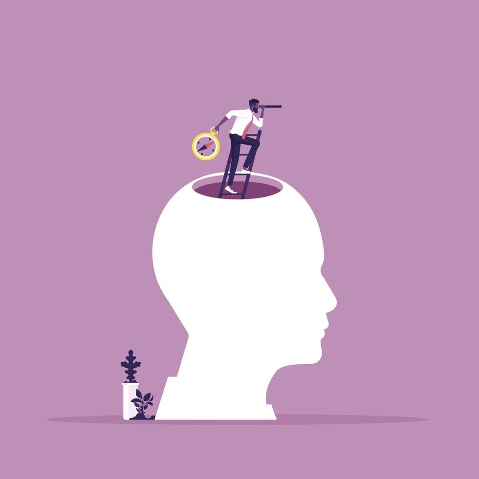 Business vision with looking for opportunities concept vector