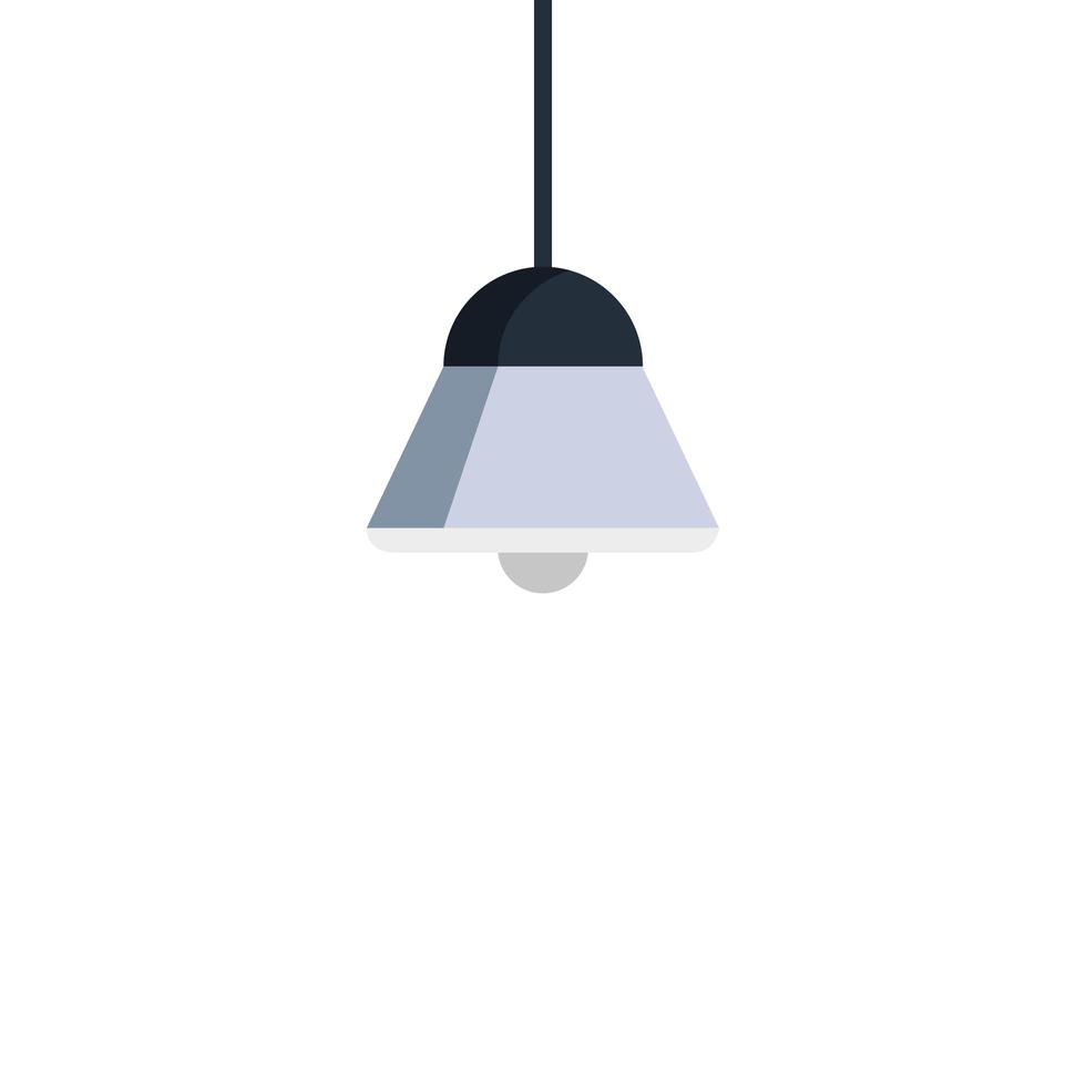 Lámpara de luz colgante icono aislado vector