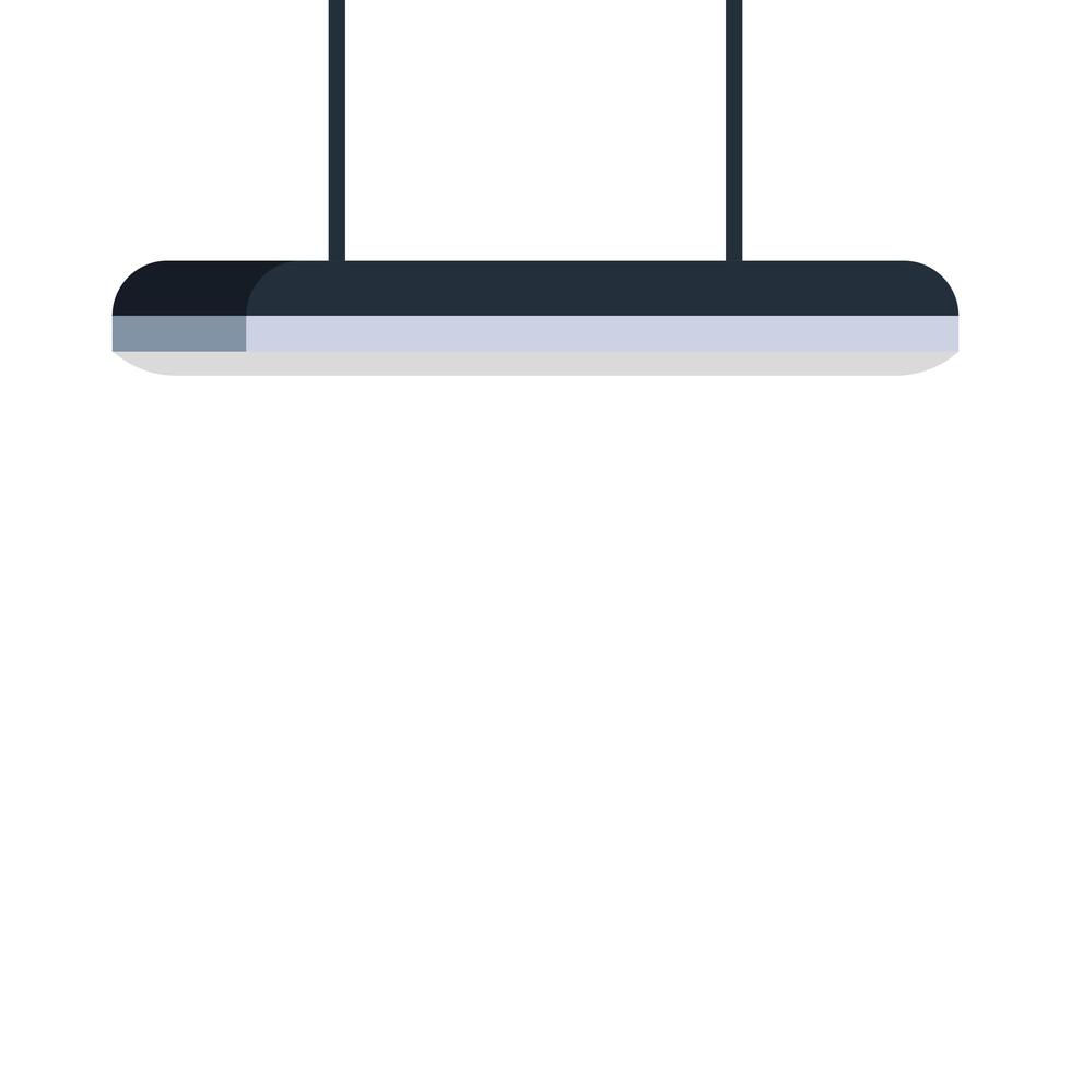 lamp light hanging isolated icon vector