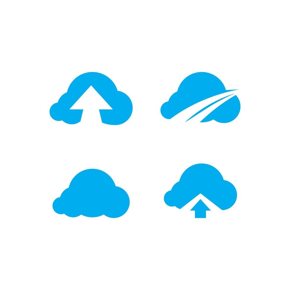 Cloud illustration design vector