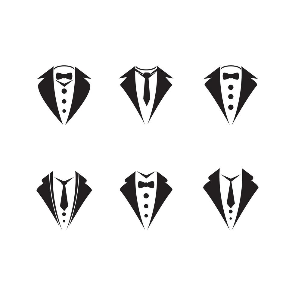 Tuxedo logo design vector