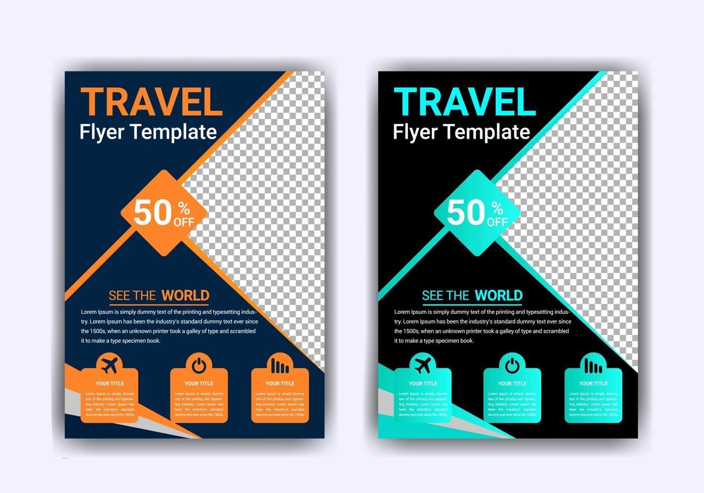 Travel Flyer concept vector