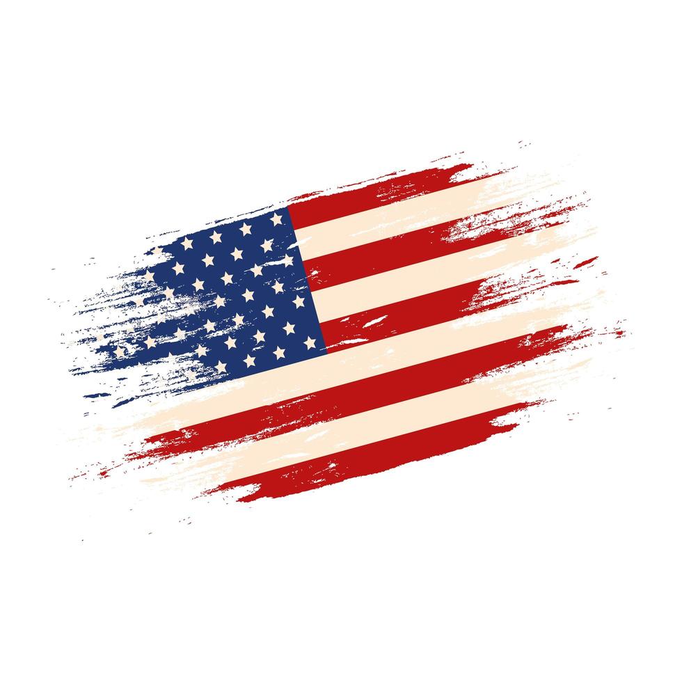 united states flag isolated icon vector