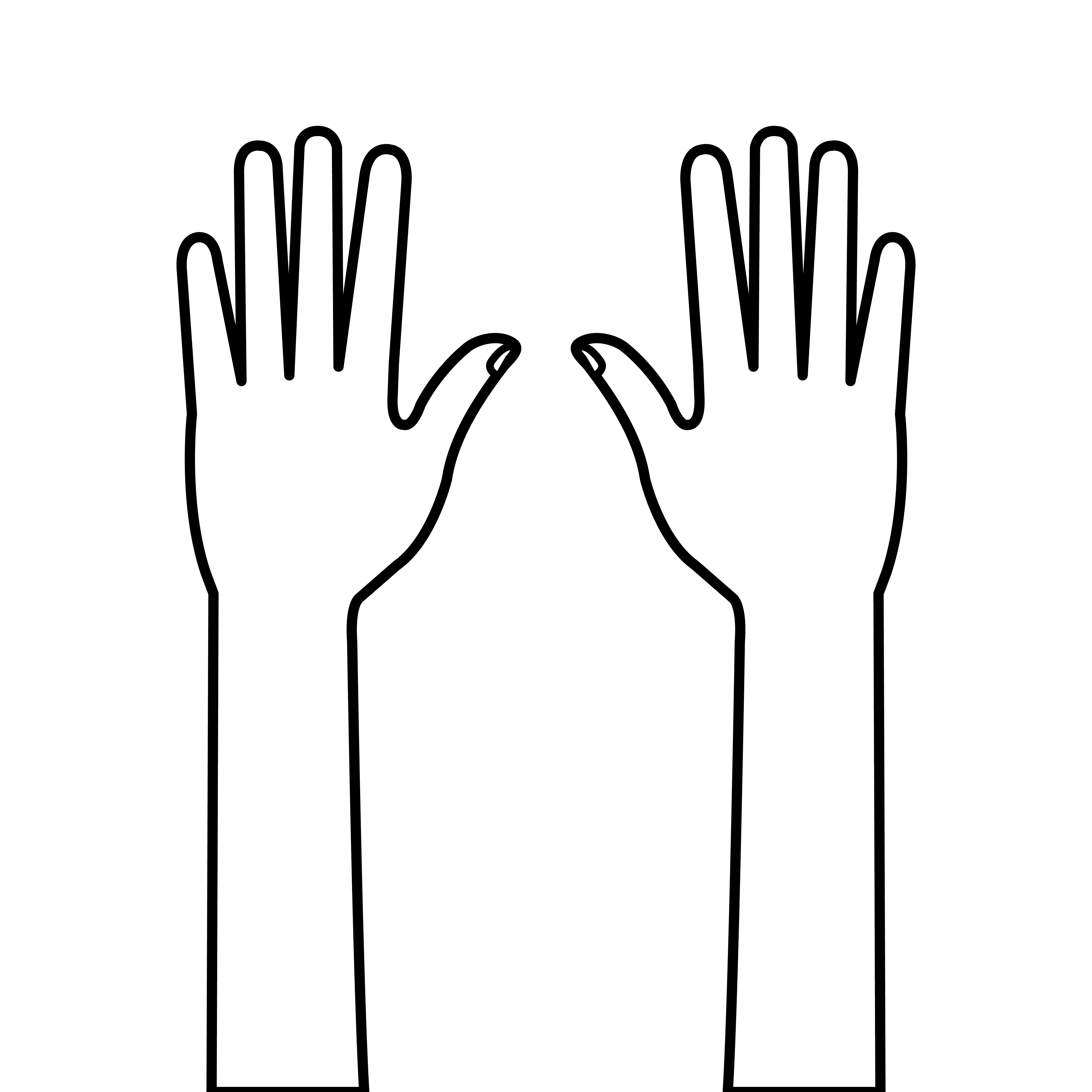 hands person human line style icon 3353059 Vector Art at Vecteezy